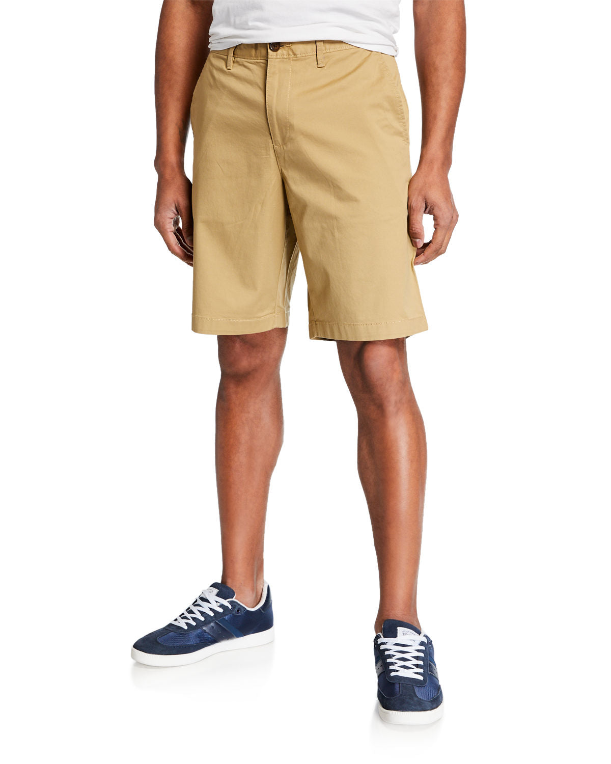 Original Penguin Mens Stretch Straight Leg Fit Chino Shorts Khaki