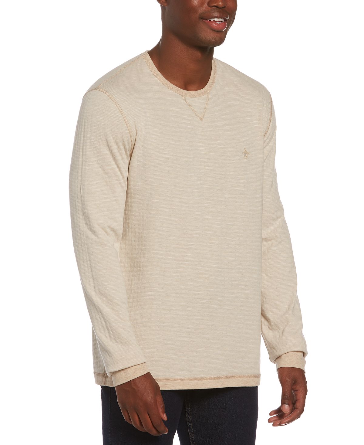 Original Penguin Reversible Sweater Safari Heather