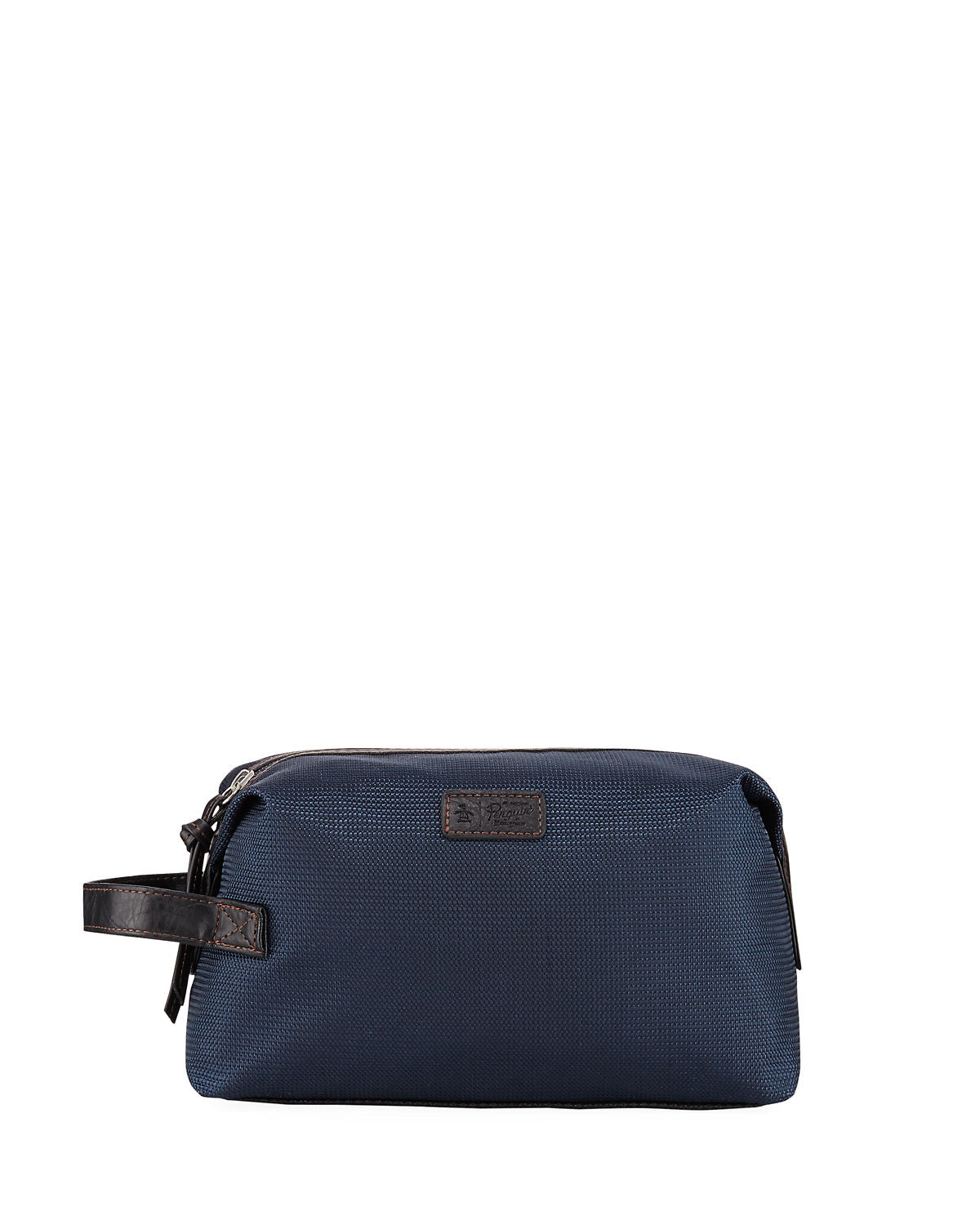 Original Penguin Textured Zip Top Travel Bag Navy
