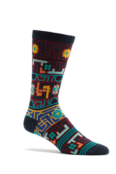 Ozone Navy Byzantine Elements Crew Sock