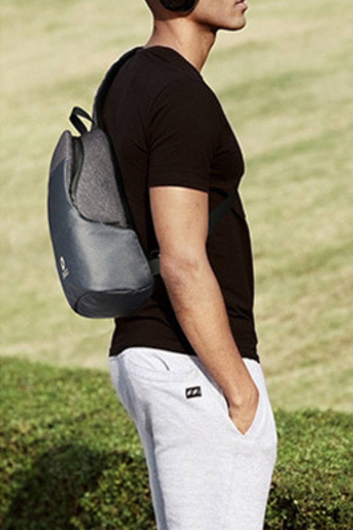 Ozuko Camo-Print USB-Charging Multifunction Crossbody Backpack-Bag