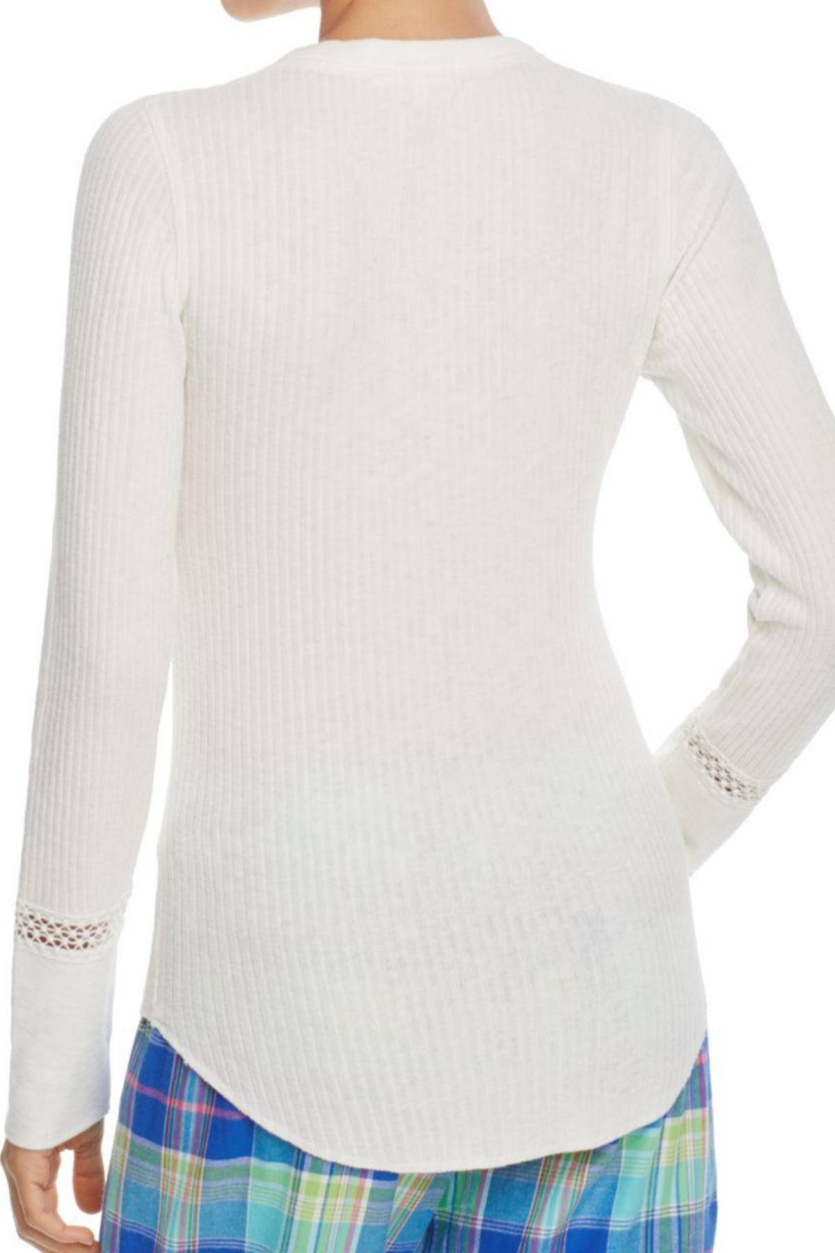 PJ Salvage Ivory Long-Sleeve Modal Ribality Top