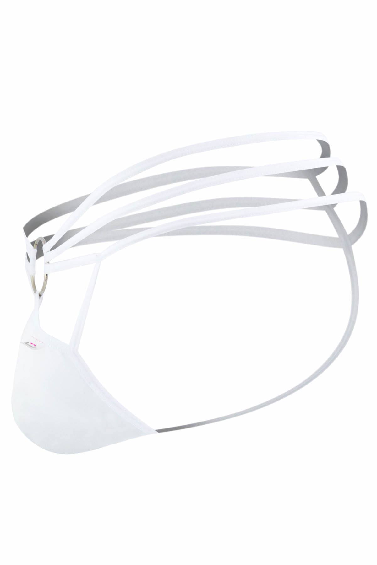 PPÜ White Strappy Thong