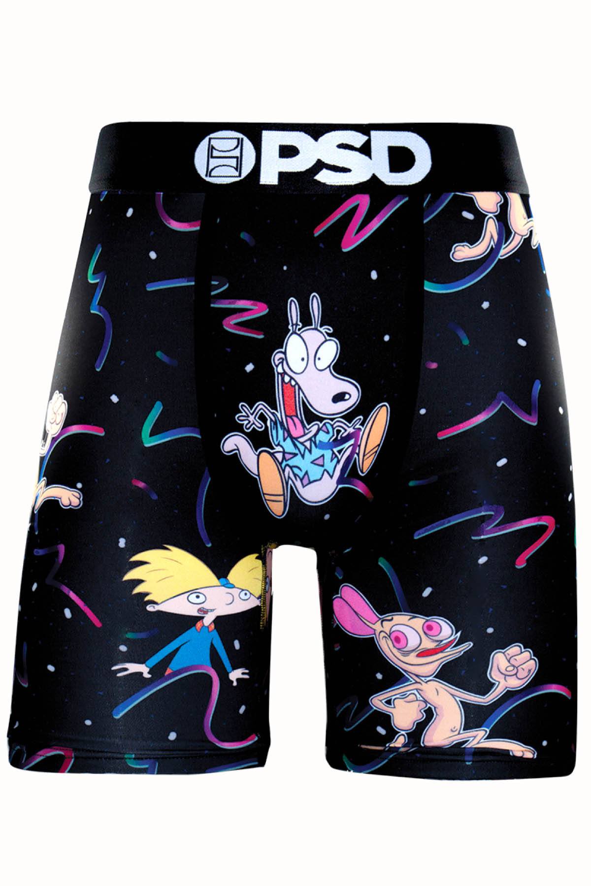 PSD Black Cartoon-Crossover Boxer Brief