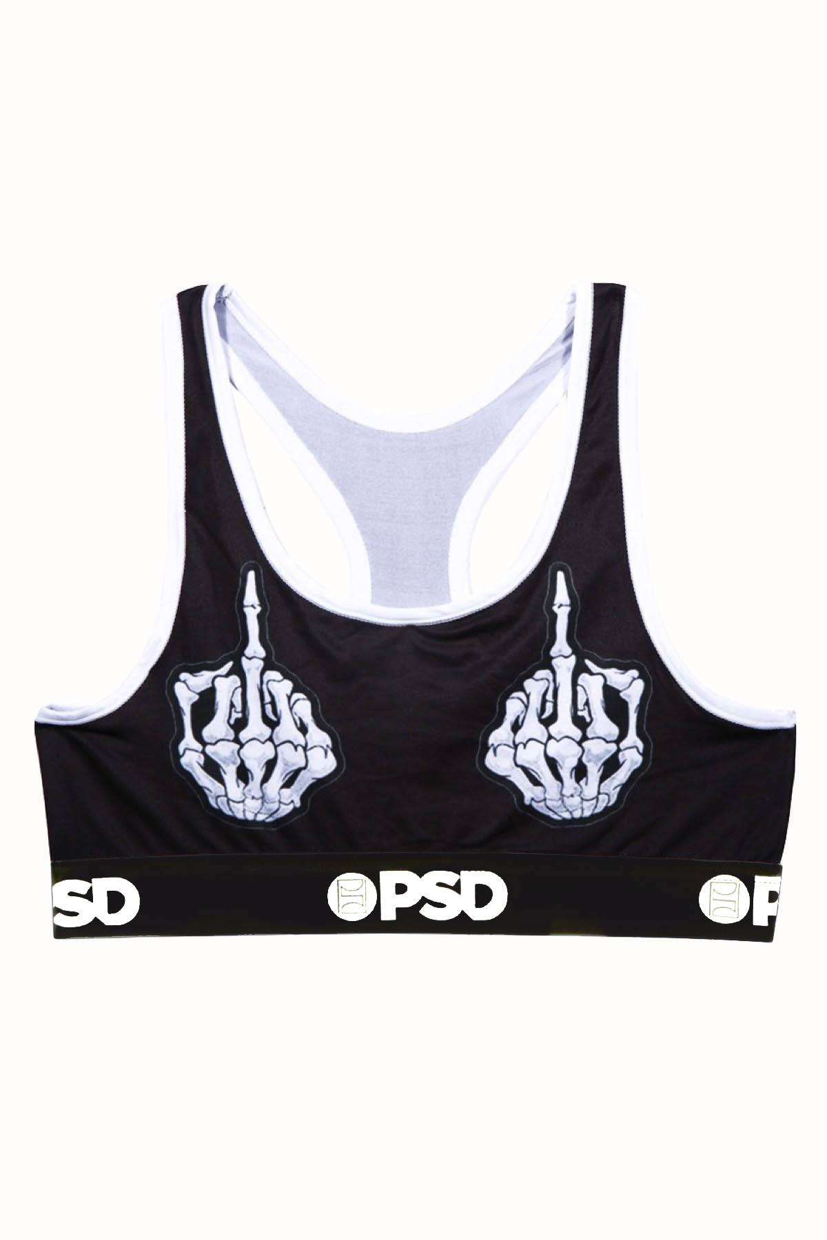PSD Black Skeleton FU Sports Bra