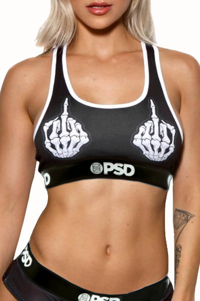 PSD Black Skeleton FU Sports Bra