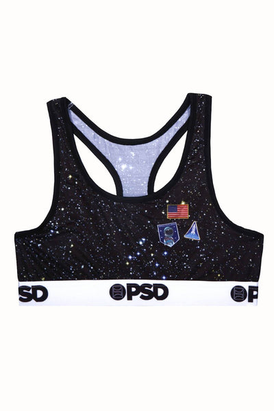 PSD Black Space Camp Sports Bra