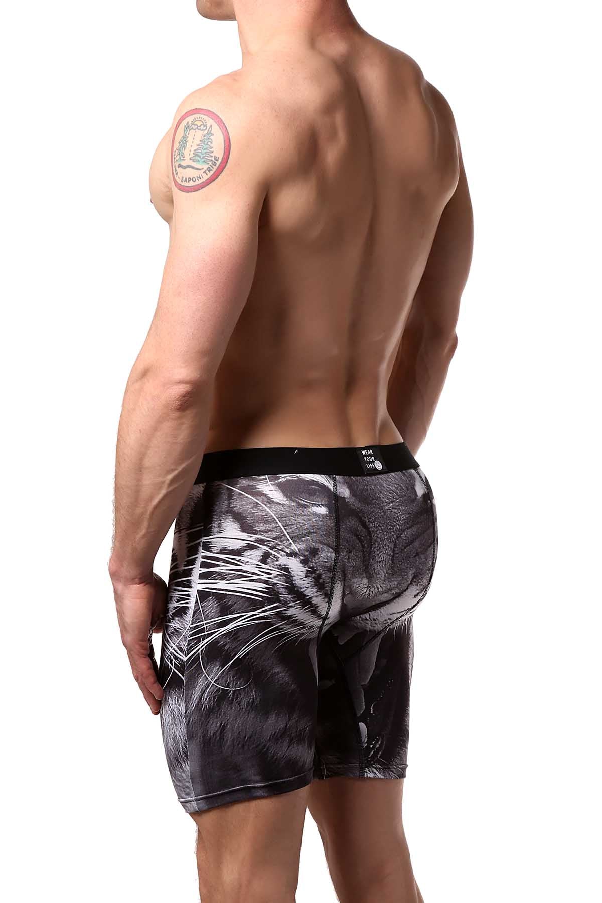 PSD Black & White Tiger Boxer Brief