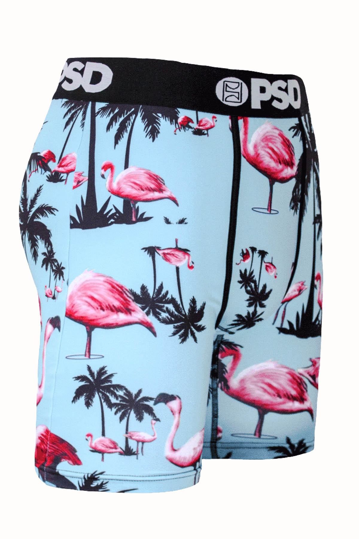 PSD Turquoise/Pink Flamingo Inn Boxer Brief