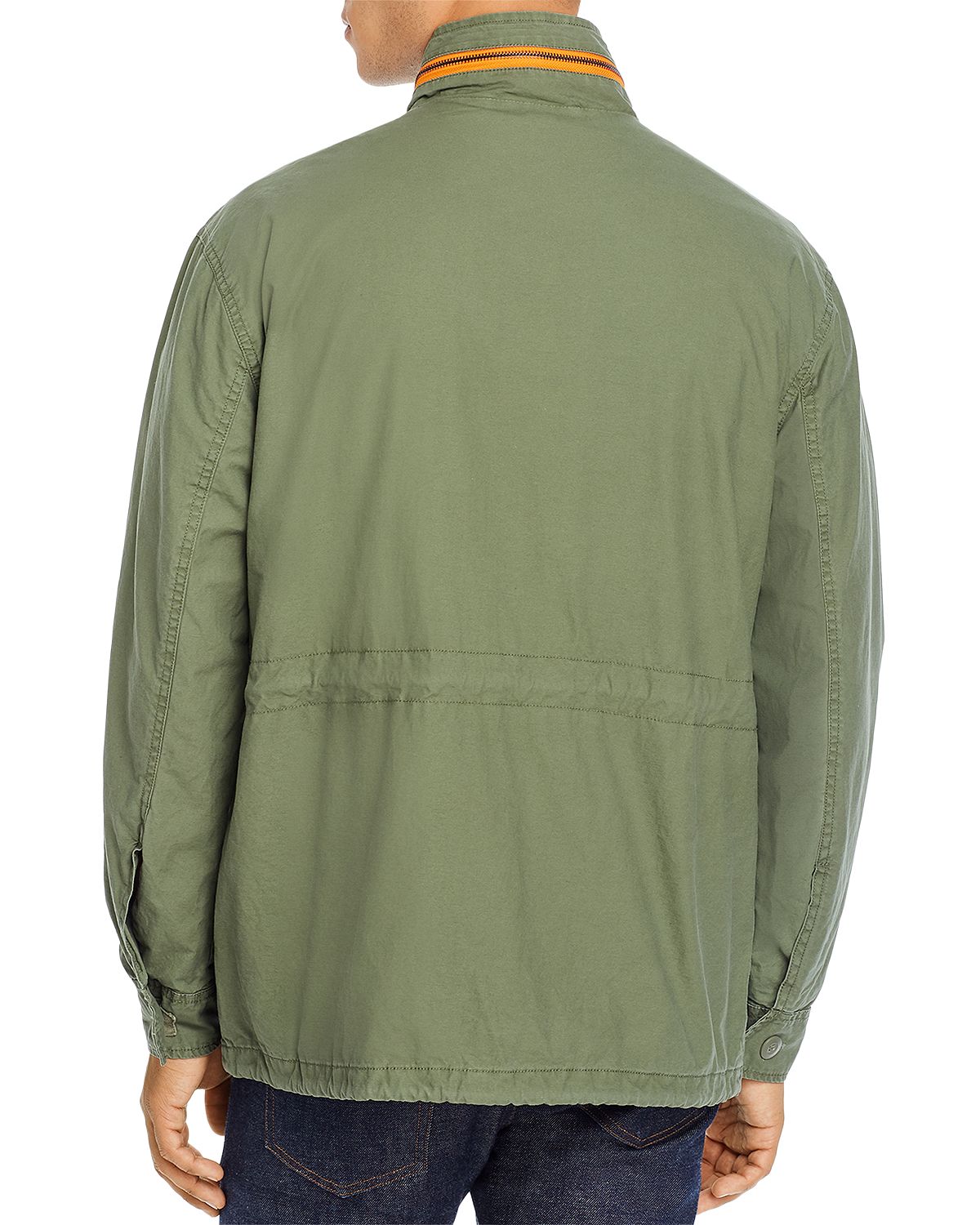 Pacific & Park Pop Color Slim Fit Utility Jacket 100% Exclsuive Olive