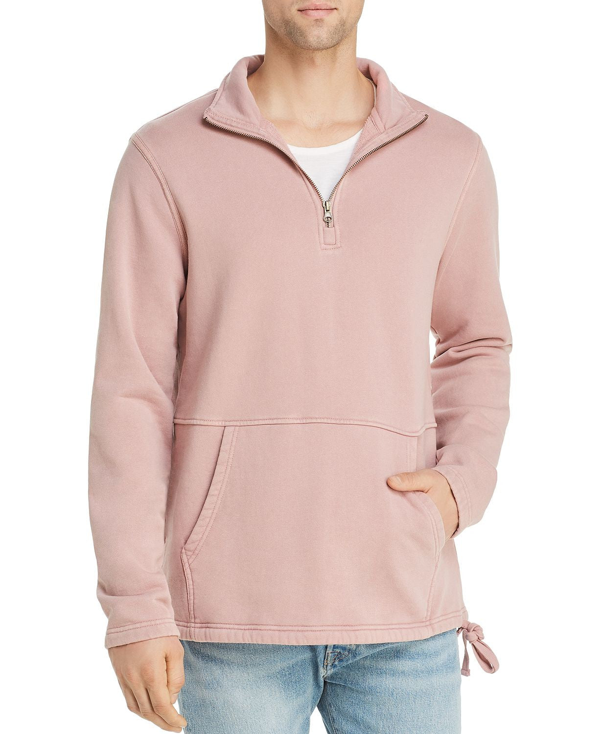 Pacific & Park Quarter-zip Fleece Sweatshirt Washed Mauve