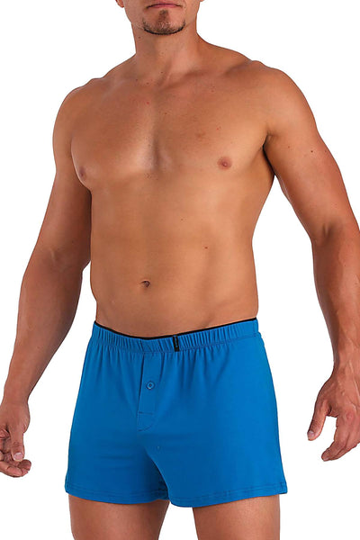 Papi Blue-Jay Solid Skins Peached Jersey Mesh Boxer Short
