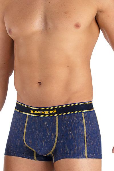 Papi Navy Textured Sport Injected Slub Jersey Brazilian Trunk