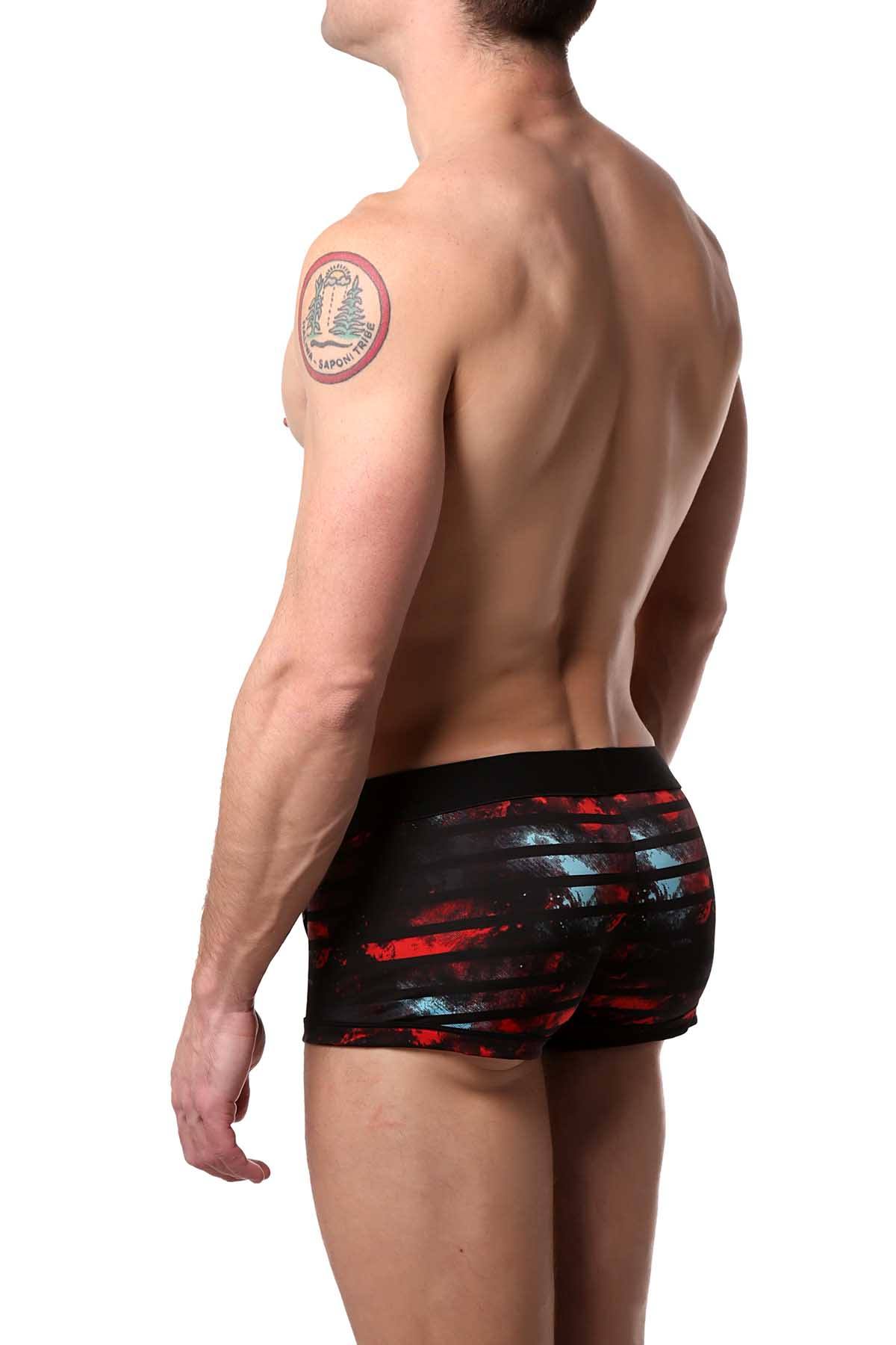 Papi Red/Black Color-Burst Brazilian Trunk