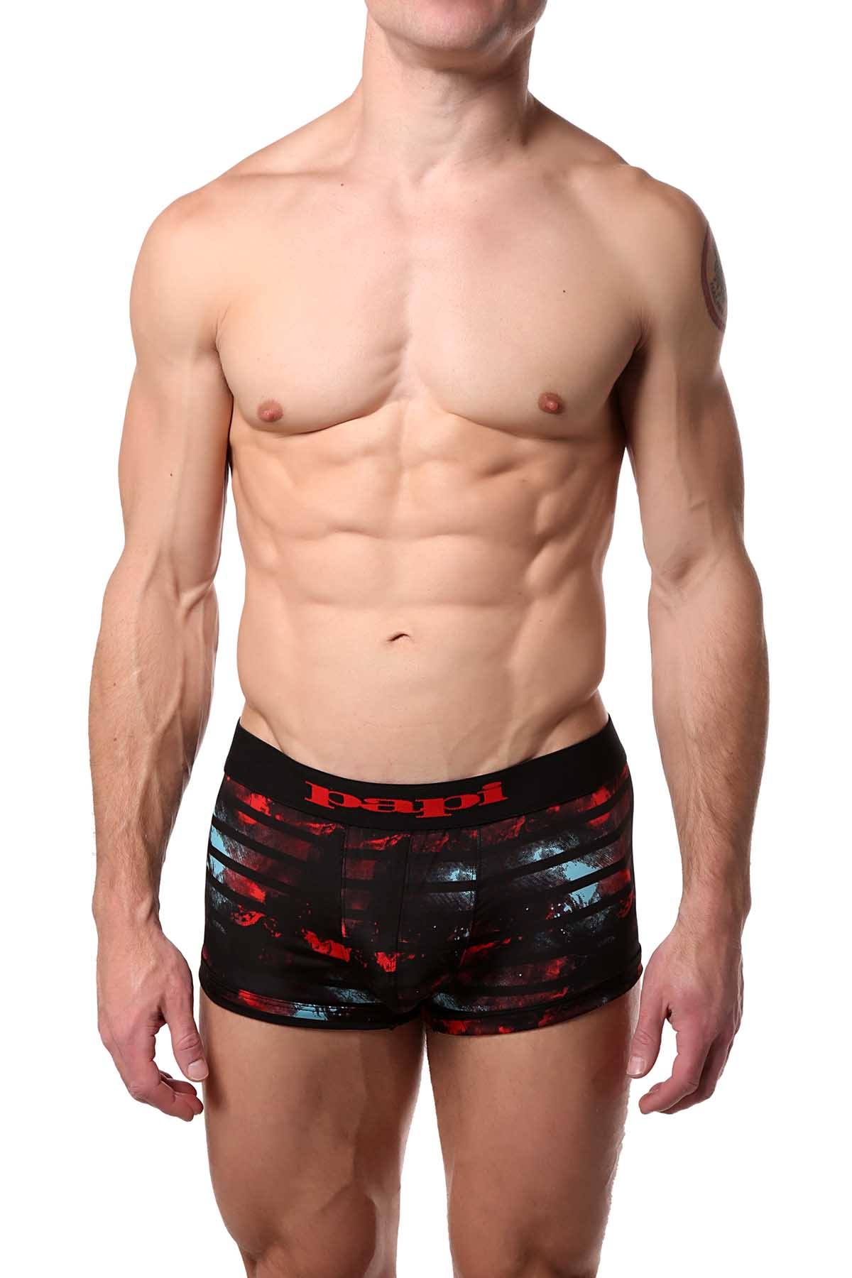 Papi Red/Black Color-Burst Brazilian Trunk