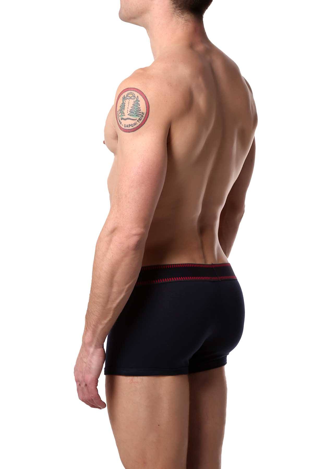 Papi Red/Charcoal/Navy Film-Strip Brazilian Trunk 3-Pack