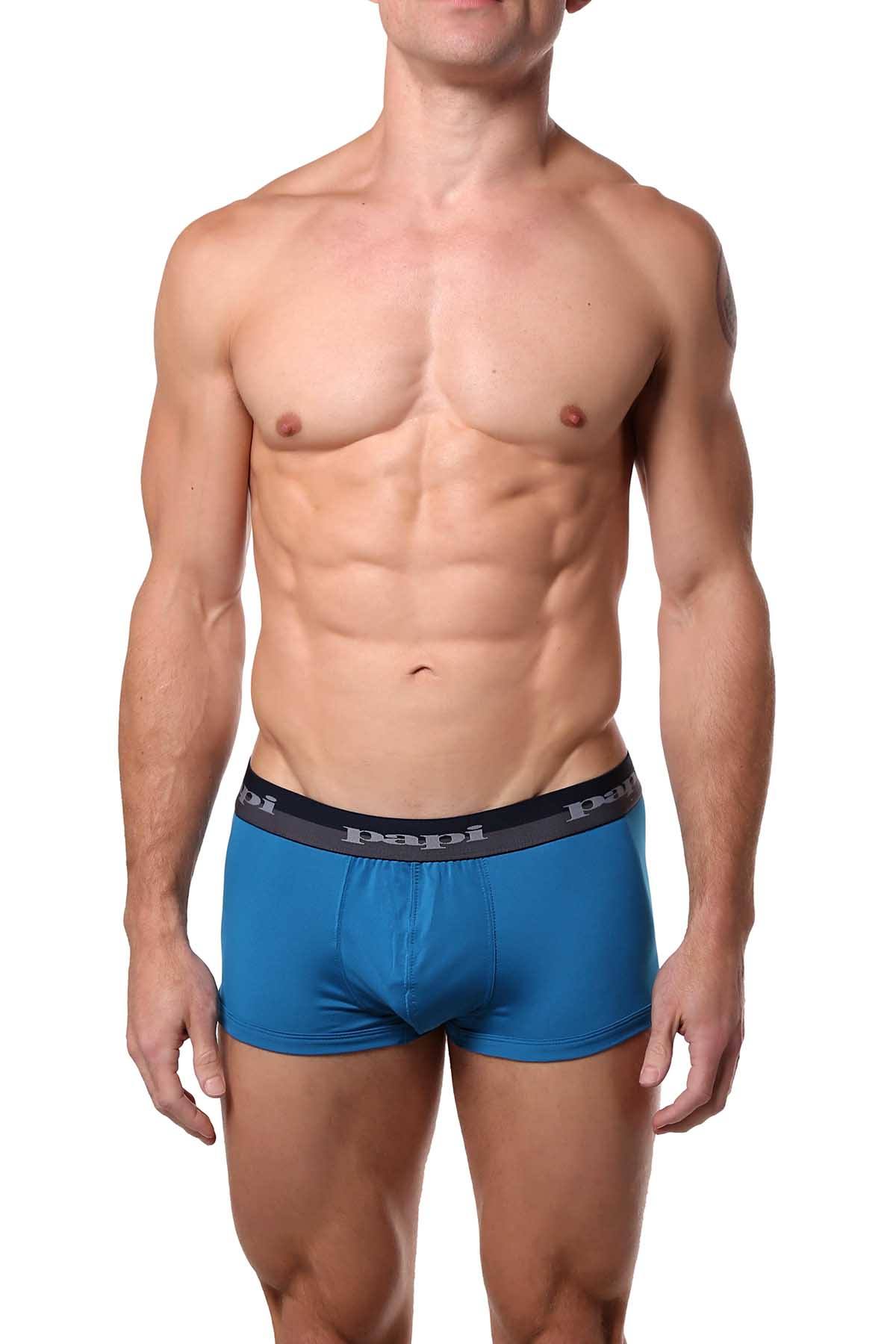 Papi Teal/Grey/Navy Sport-Performance Trunk 3-Pack