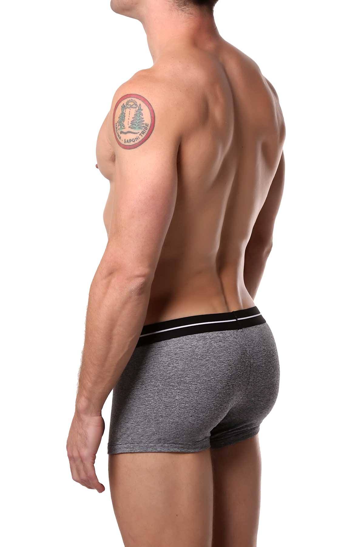 Papi Turquoise/Black/White Solid/Striped Brazilian Trunk 3-Pack