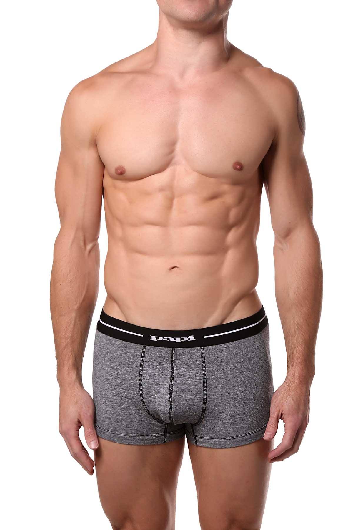 Papi Turquoise/Black/White Solid/Striped Brazilian Trunk 3-Pack