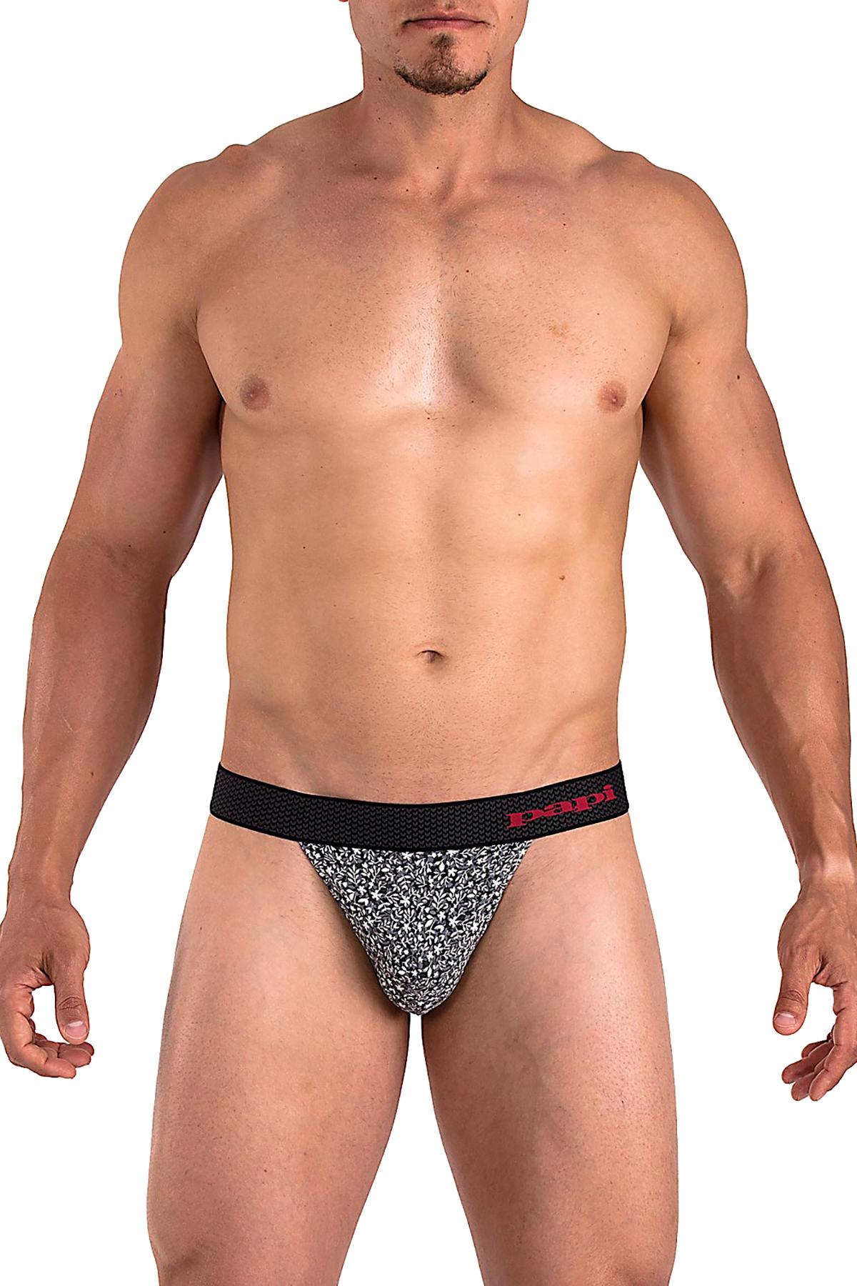 Papi White/Grey Versailles Thong