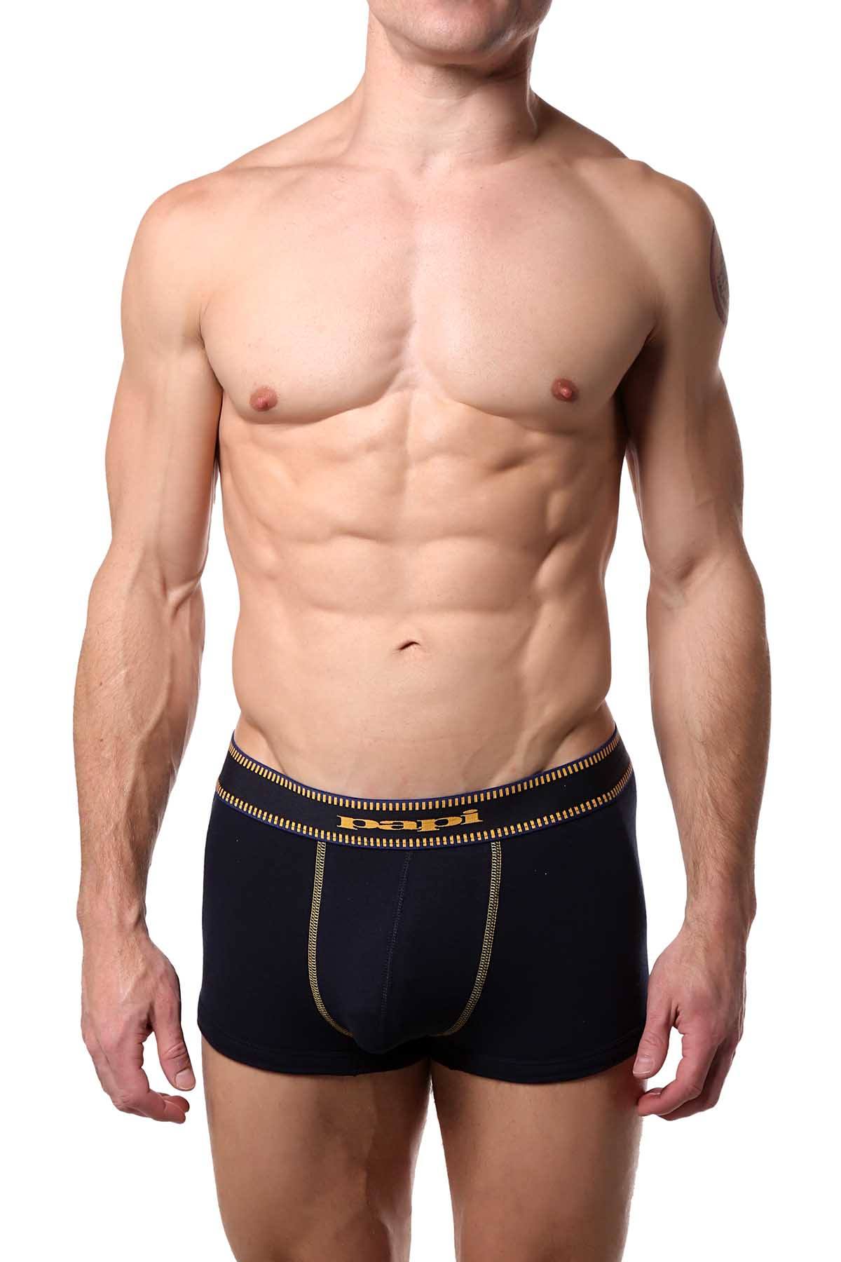 Papi Yellow/Navy Film-Strip Brazilian Trunk 3-Pack