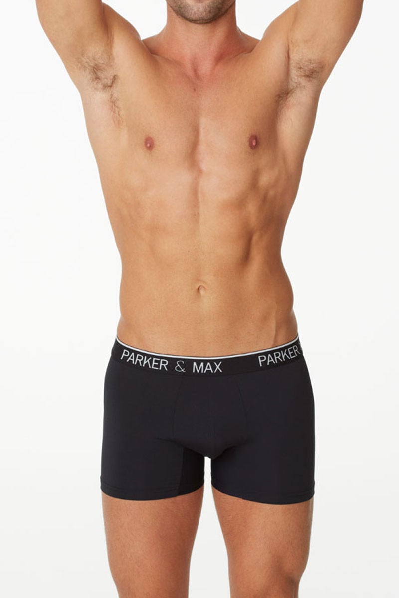 Parker & Max Black Micro Luxe Boxer Brief