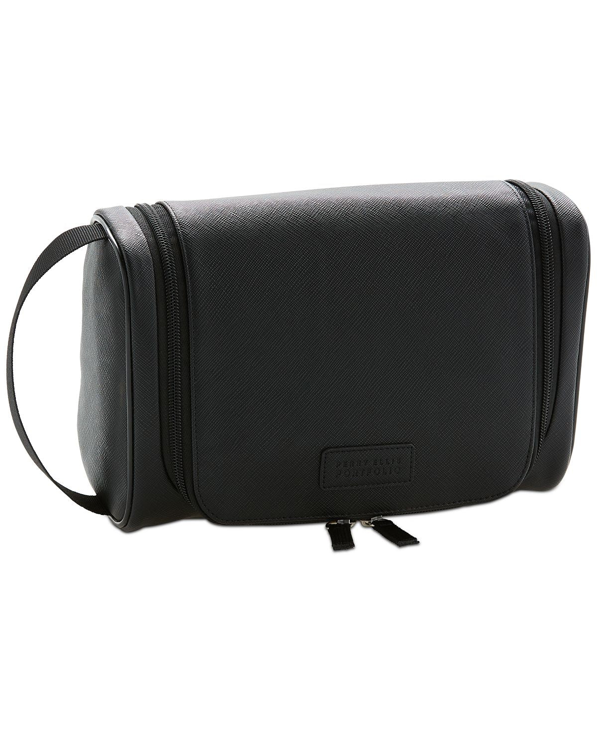 Perry Ellis Portfolio Perry Ellis Hanging Shave Kit Black