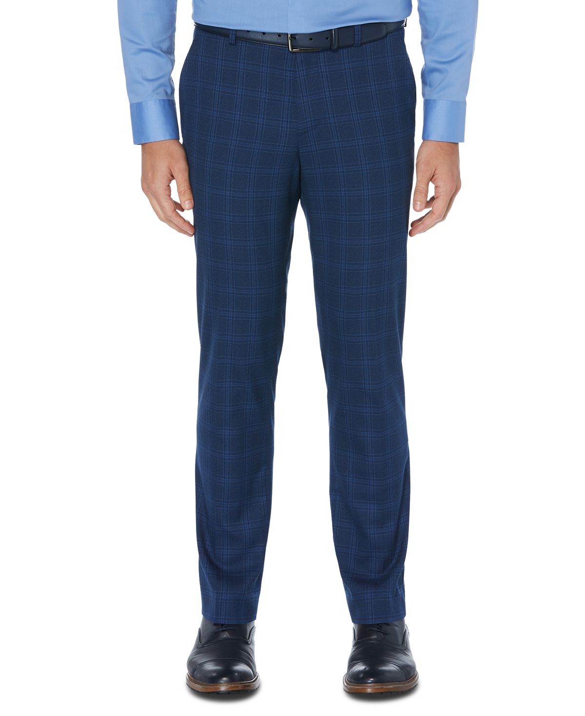 Perry Ellis Portfolio Slim-fit Stretch Dress Pants Estate Blue