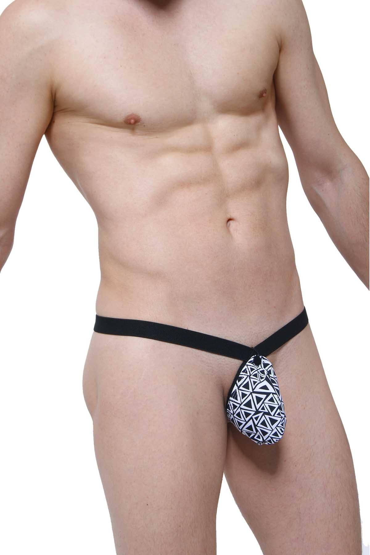 PetitQ Black/White Printed 4-in-1 Thong