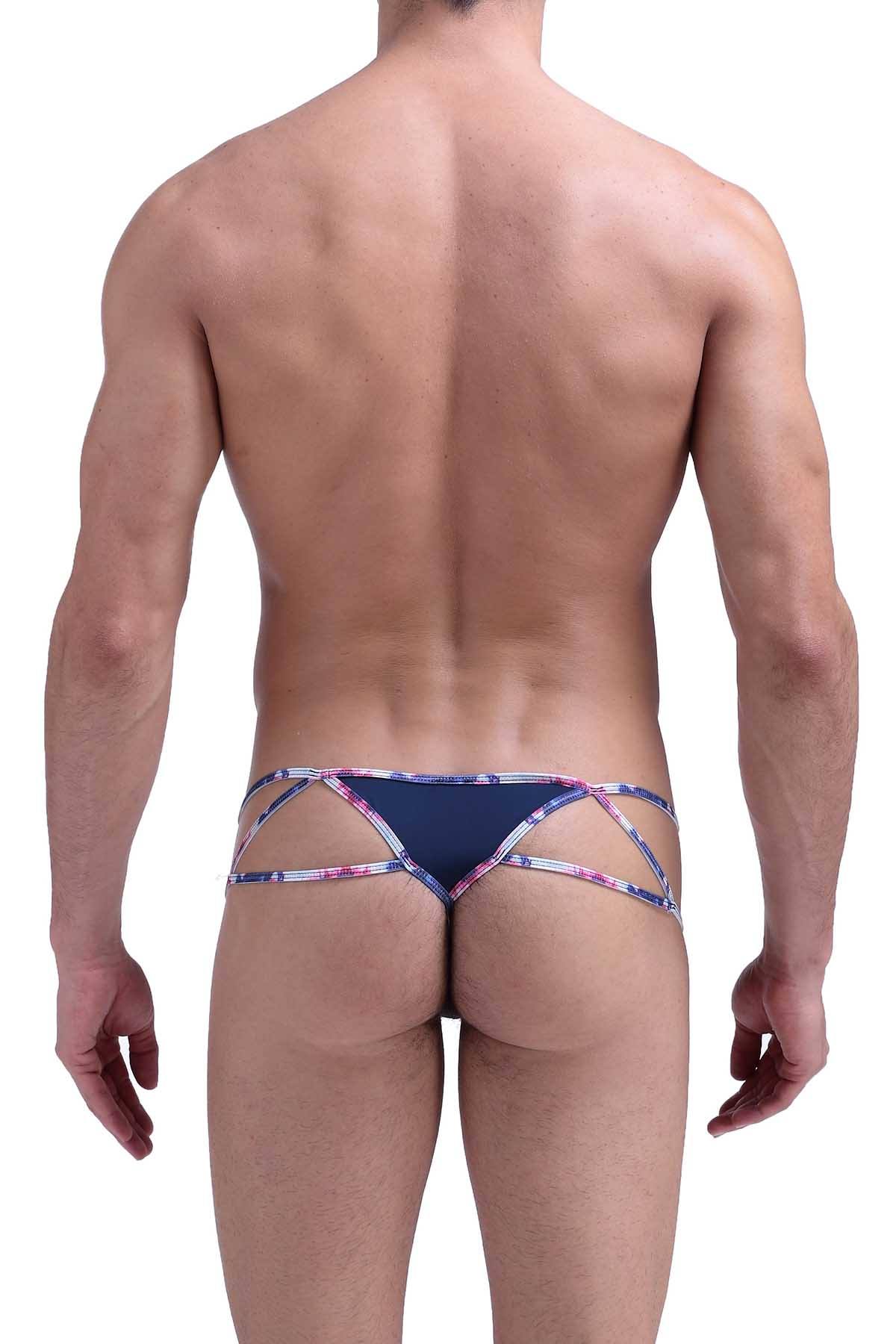 PetitQ Navy-Blue Ziggy Thong