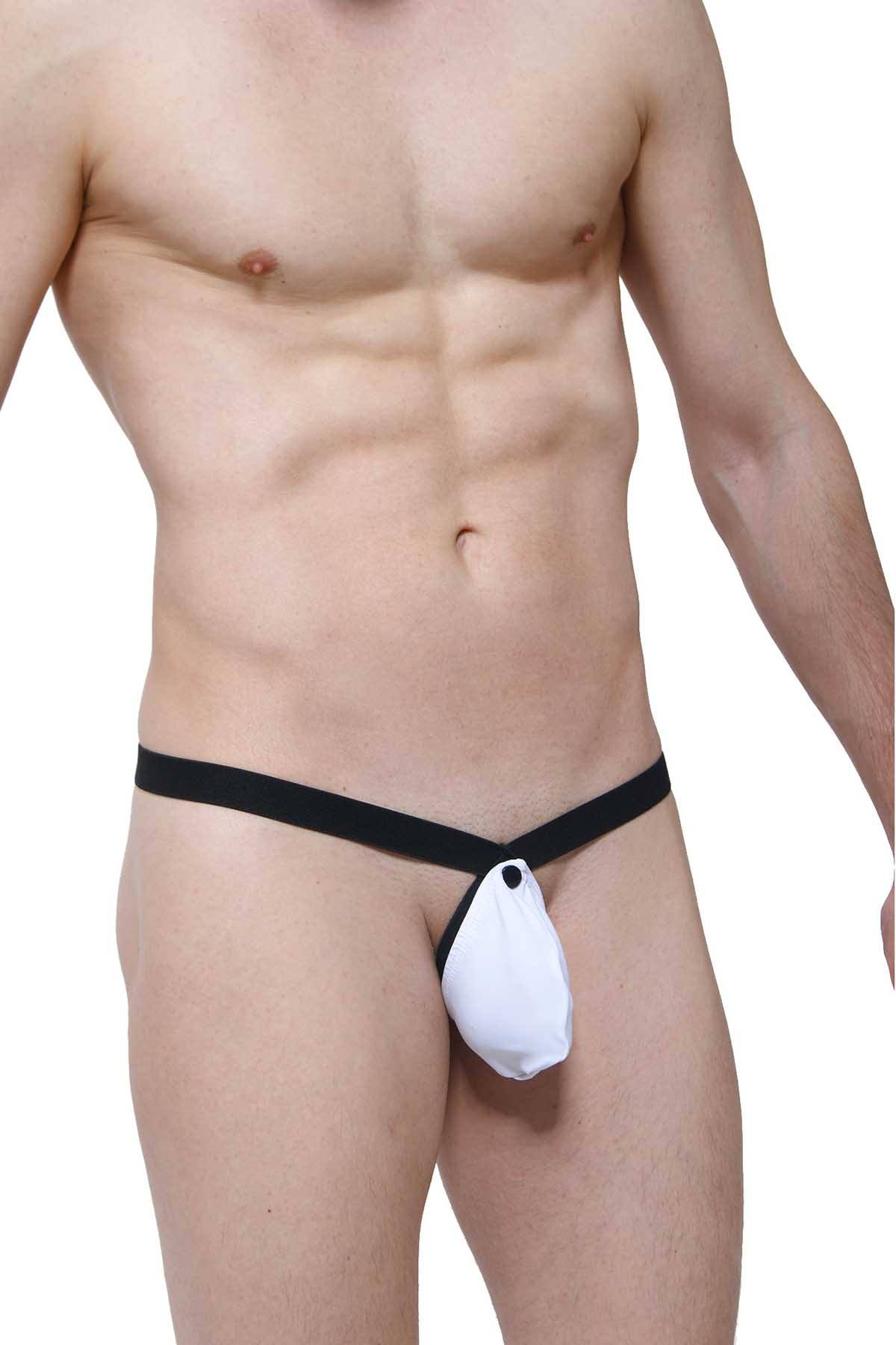 PetitQ White/Black Printed 4-in-1 Thong