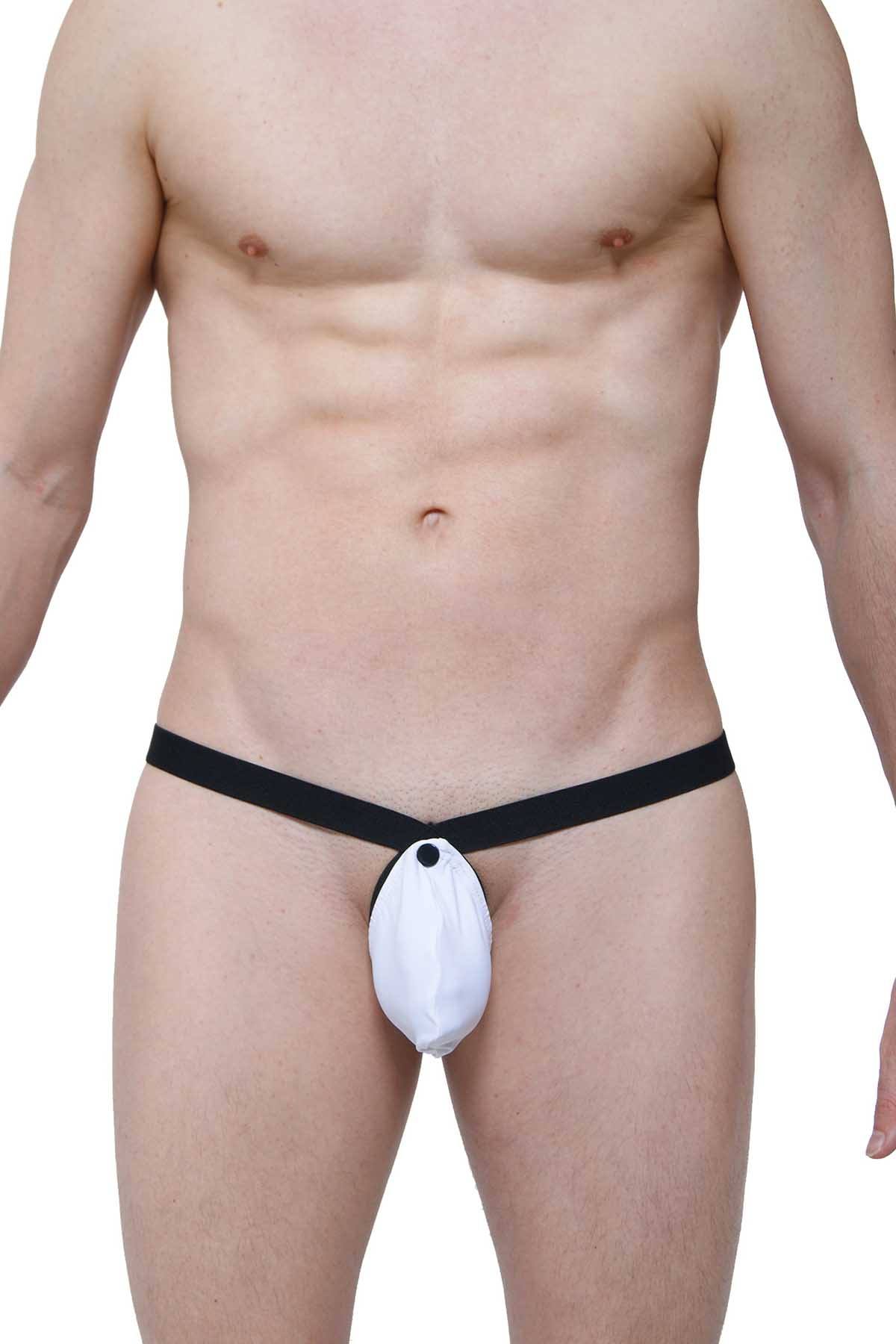PetitQ White/Black Printed 4-in-1 Thong