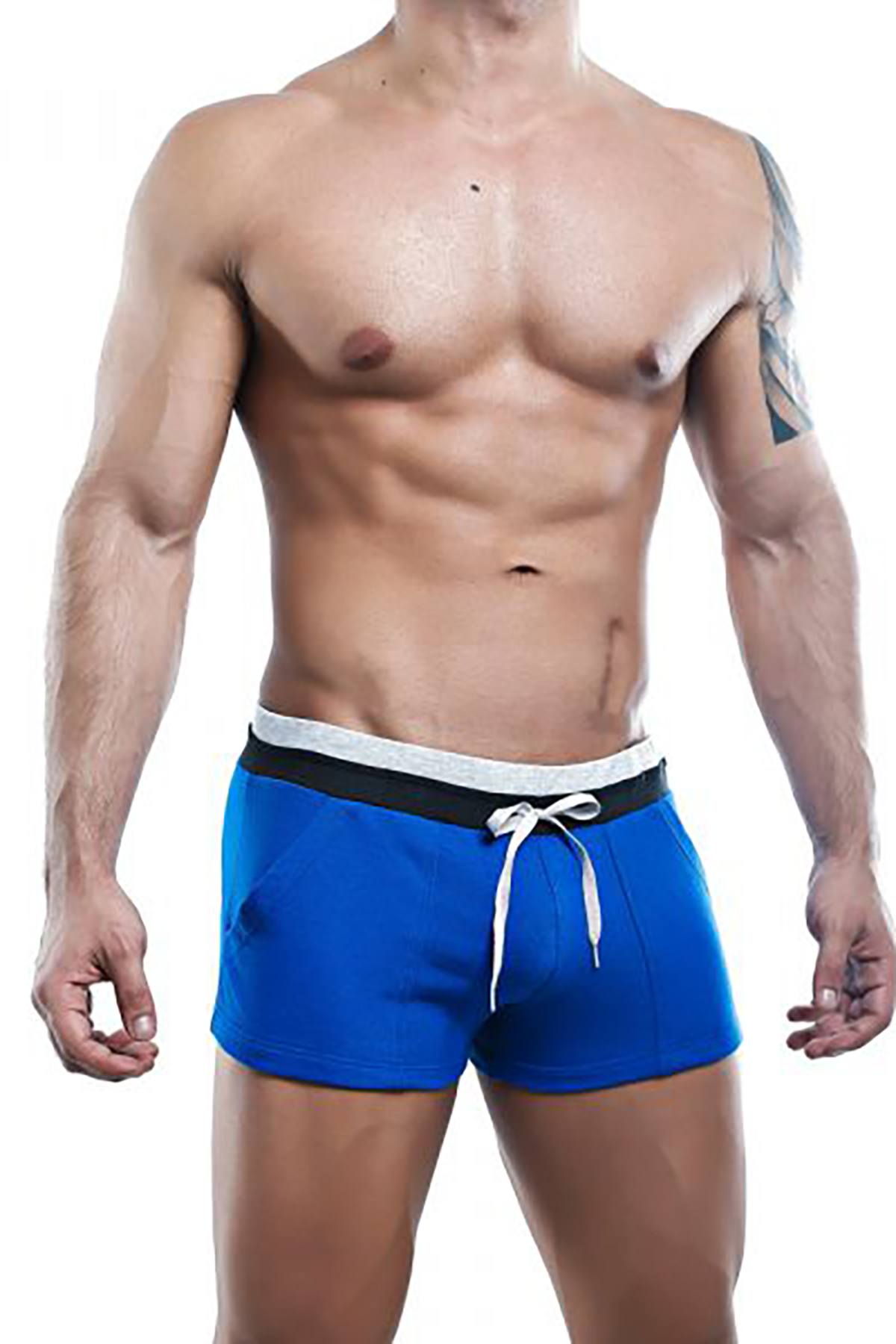 Pistol Pete Royal-Blue/Black/Grey Swim Short