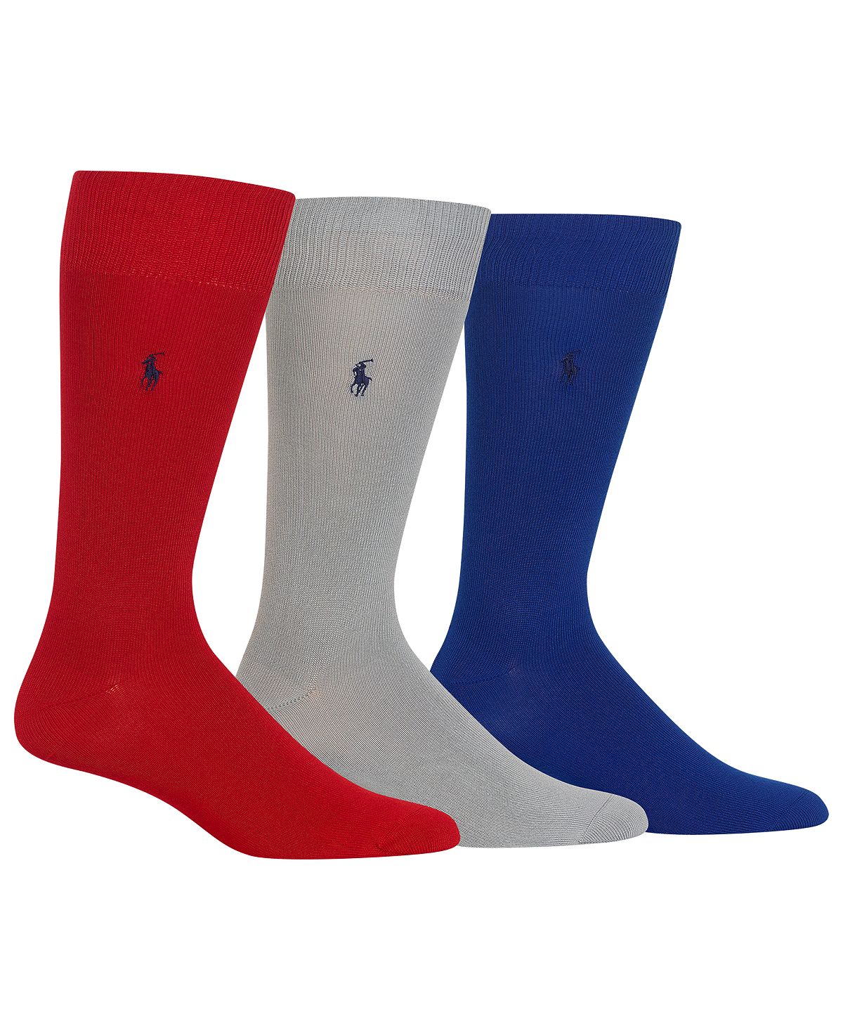 Polo Ralph Lauren 3 Pack Super-soft Dress Socks Red