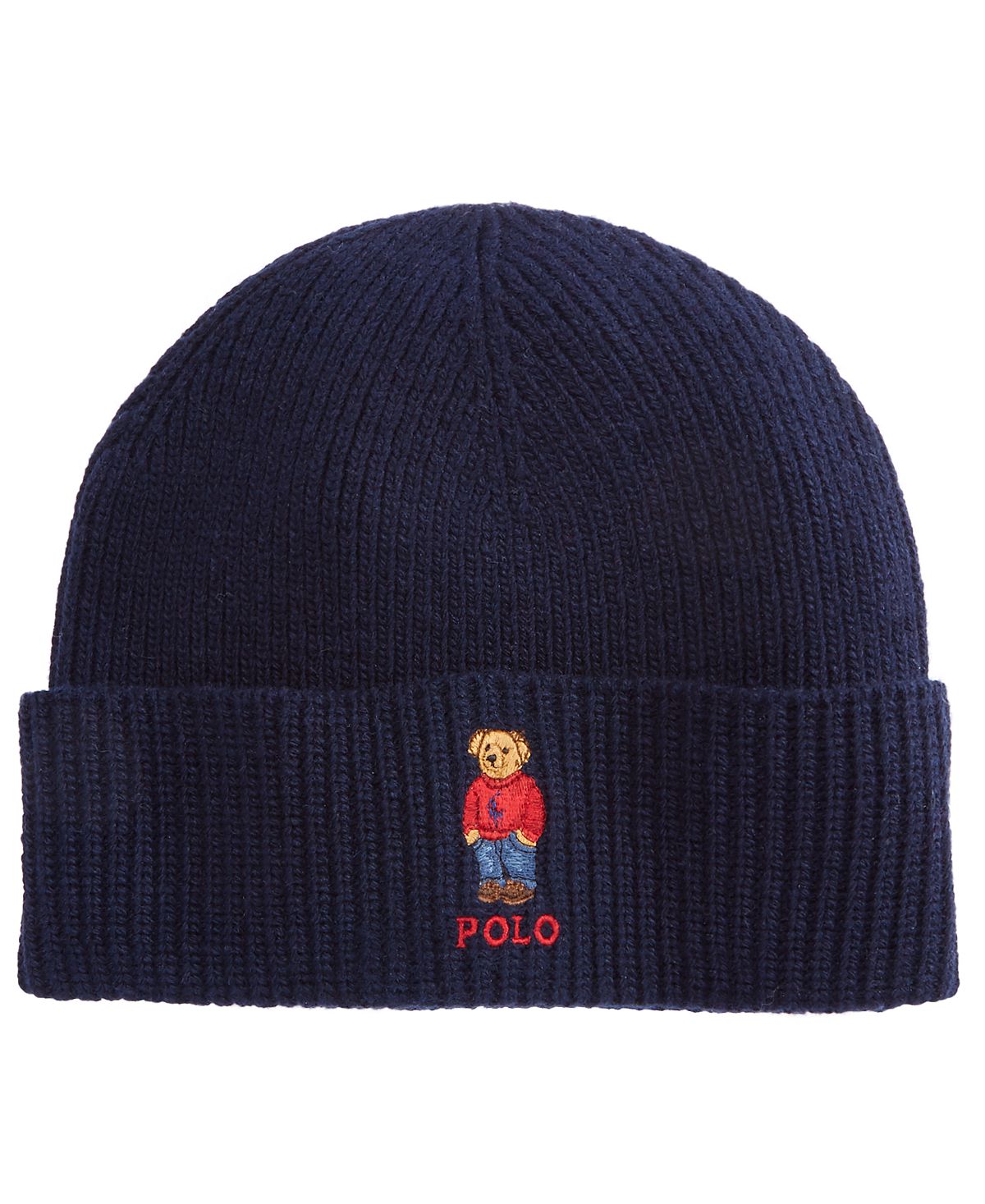 Polo Ralph Lauren Bear Cold Weather Cuff Hat Navy