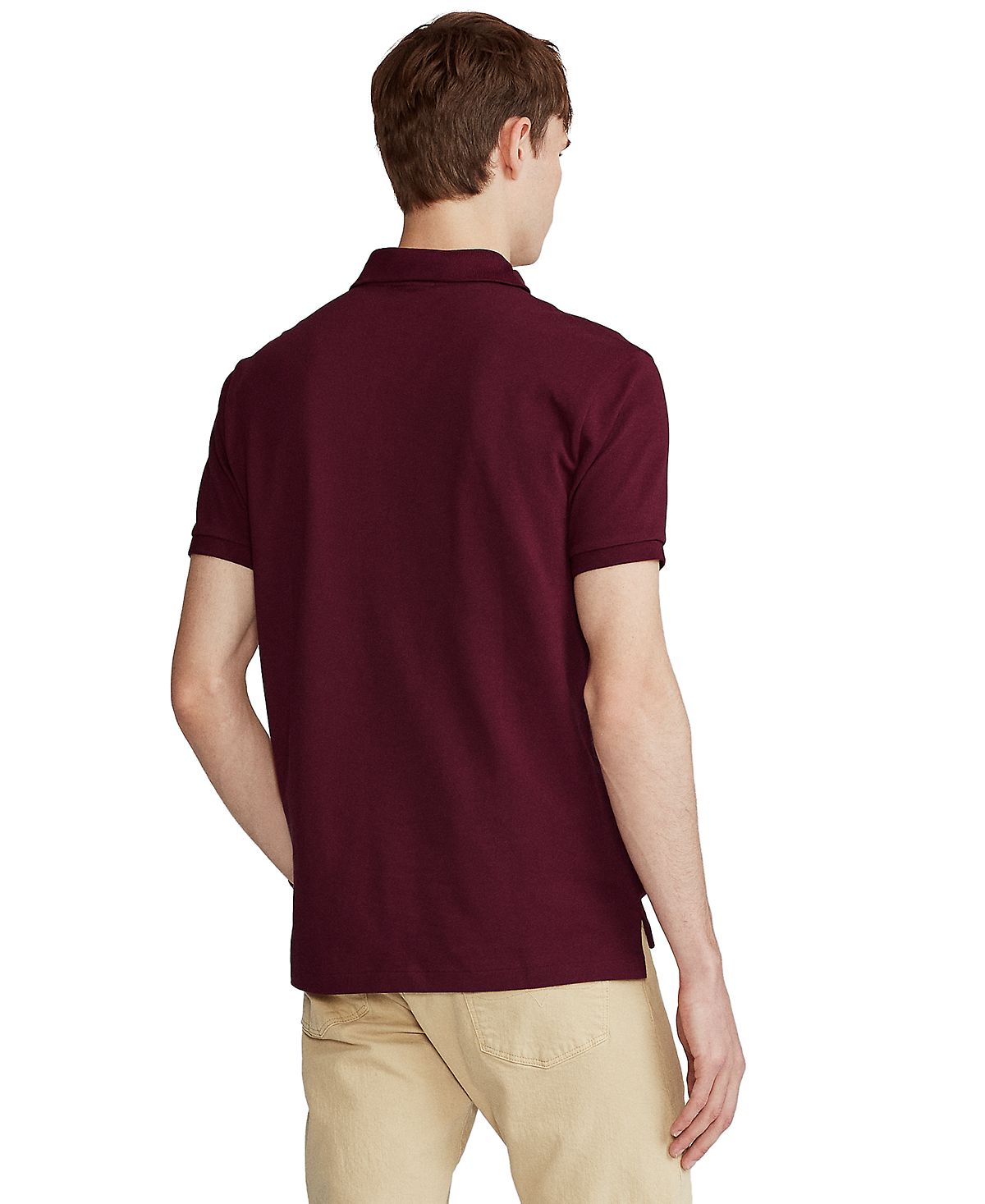 Polo Ralph Lauren Classic Fit Mesh Polo Shirt Classic Wine