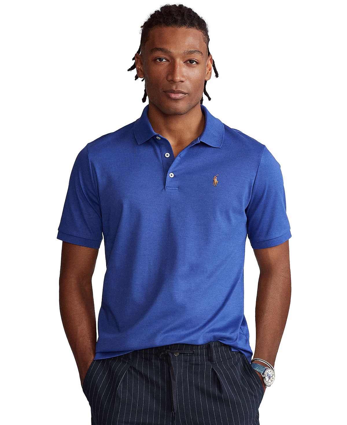 Polo Ralph Lauren Classic Fit Soft Cotton Polo Bright Navy – CheapUndies