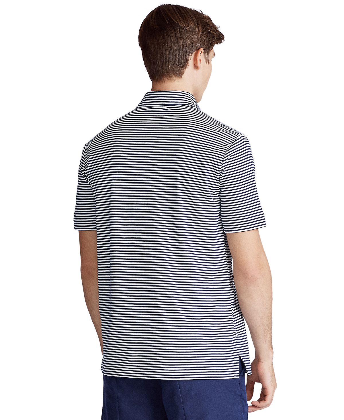 Polo Ralph Lauren Classic Fit Soft Cotton Striped Polo French Navy/white