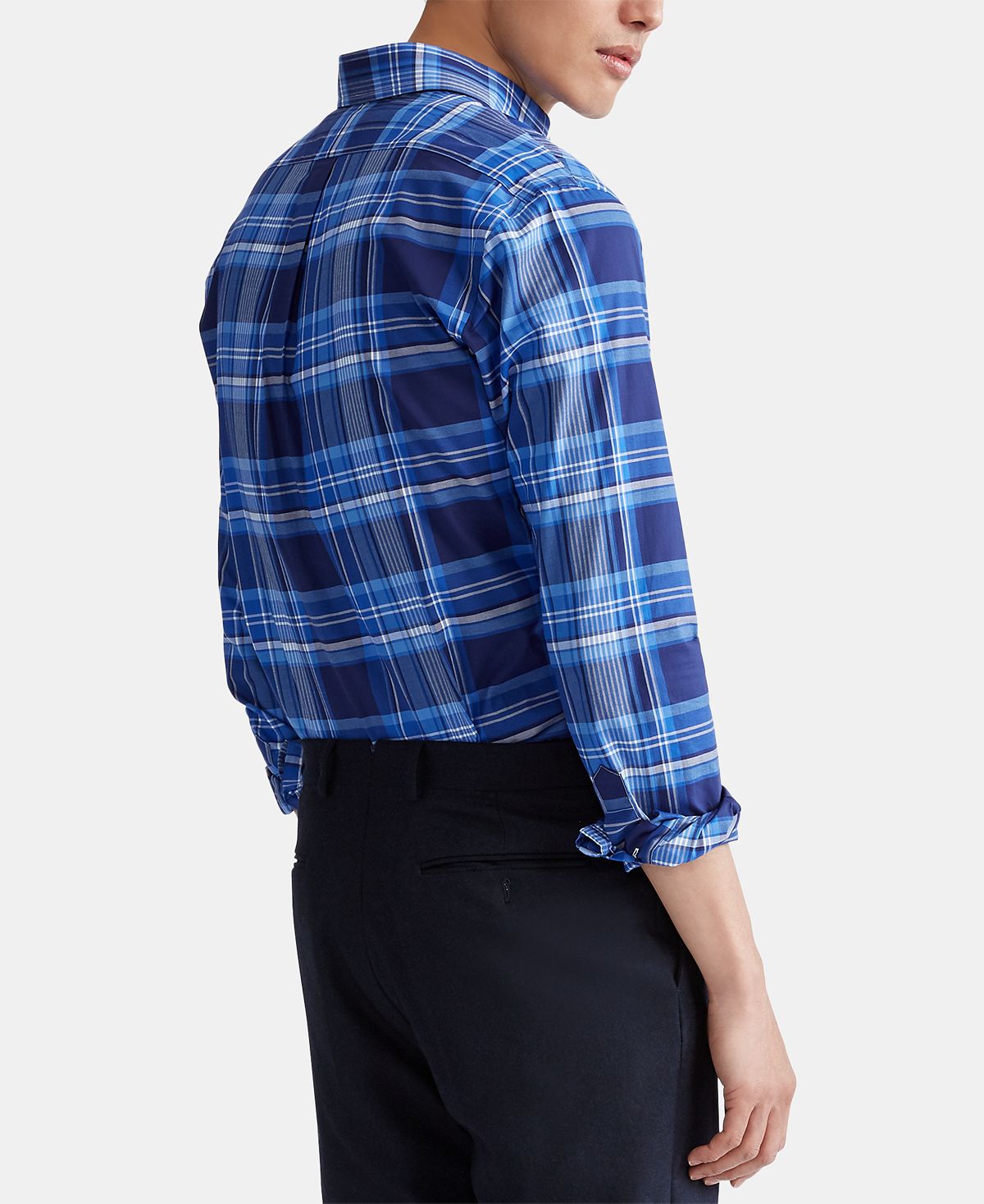 Polo Ralph Lauren Classic Fit Stretch Poplin Button-down Shirt Royal Blue/ Navy