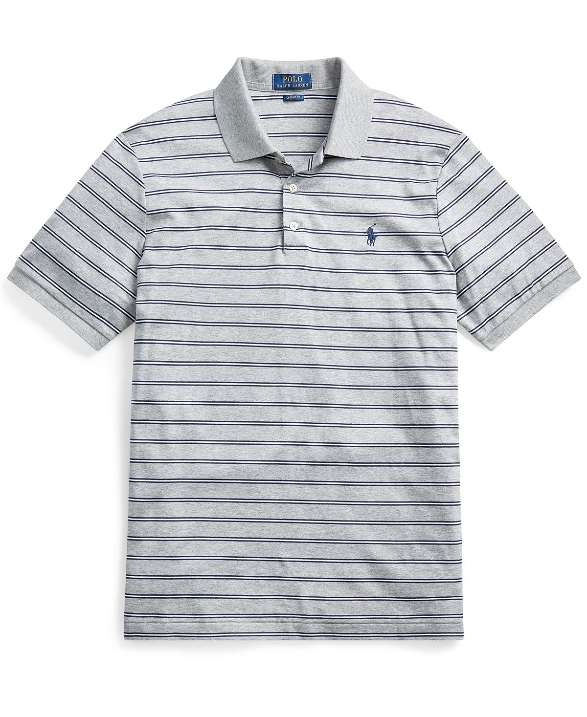 Polo Ralph Lauren Classic Fit Stripe Polo Shirt Andover Heather Multi