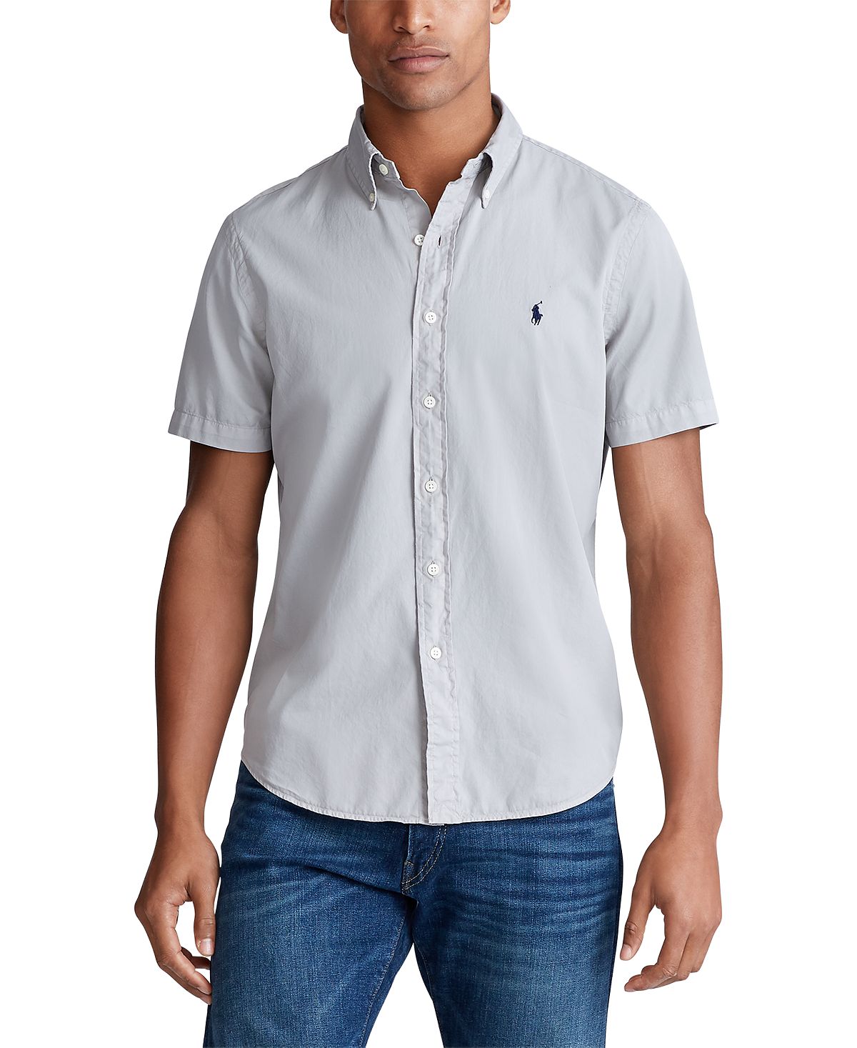 Polo Ralph Lauren Classic Fit Twill Shirt Grey Fog
