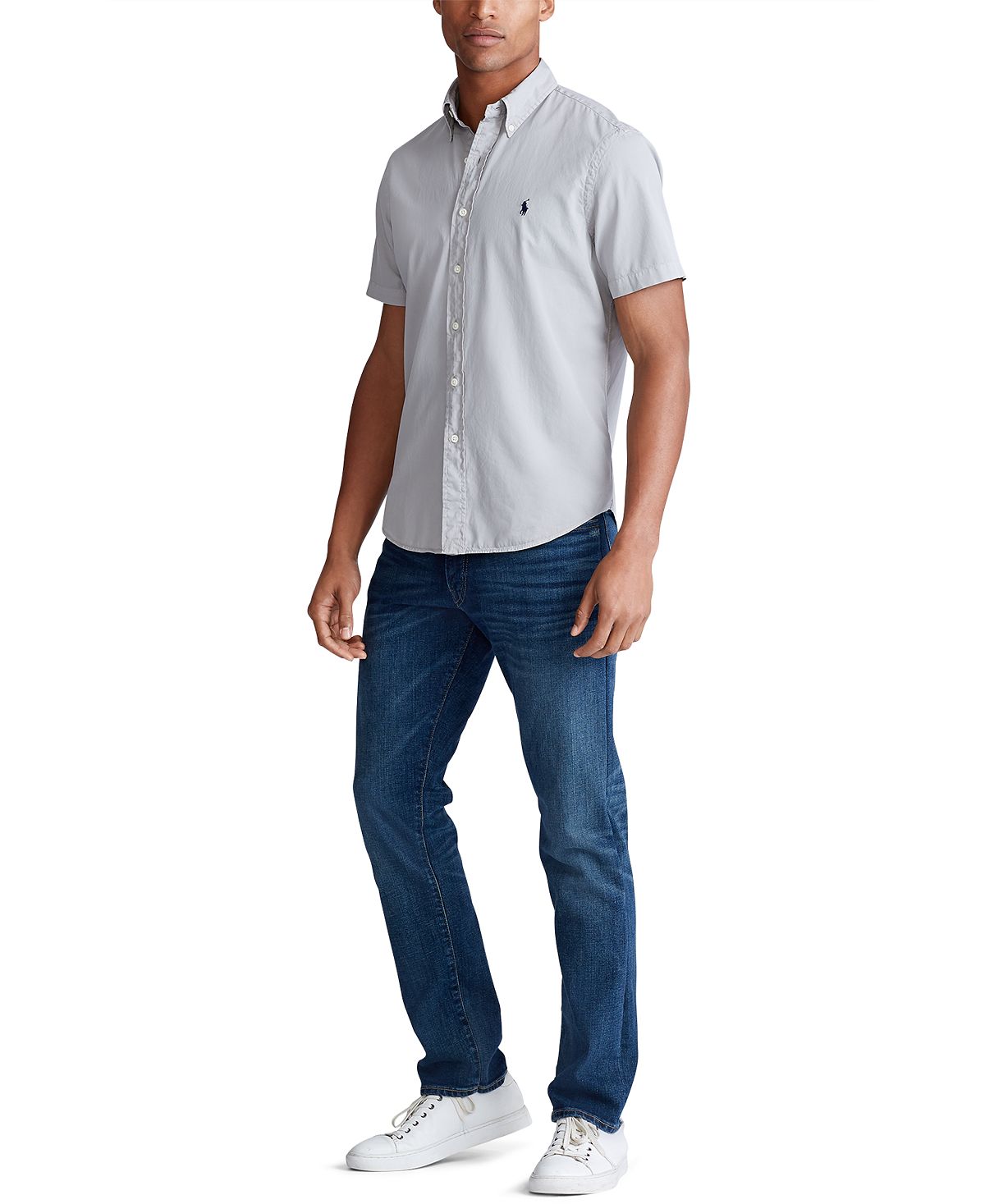 Polo Ralph Lauren Classic Fit Twill Shirt Grey Fog