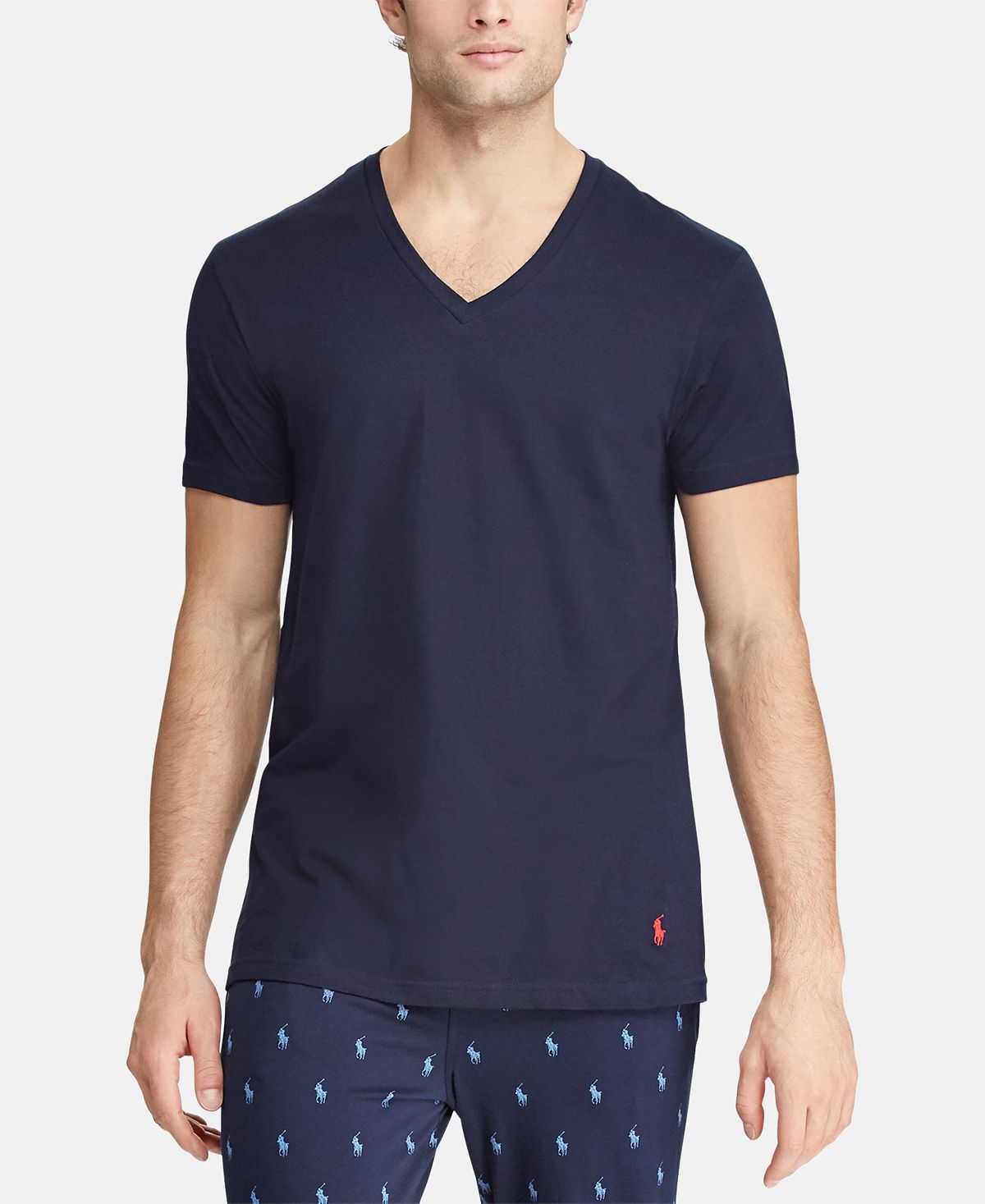 Polo Ralph Lauren Classic V-neck Cotton T-shirt 3-pk. Royal/red/navy