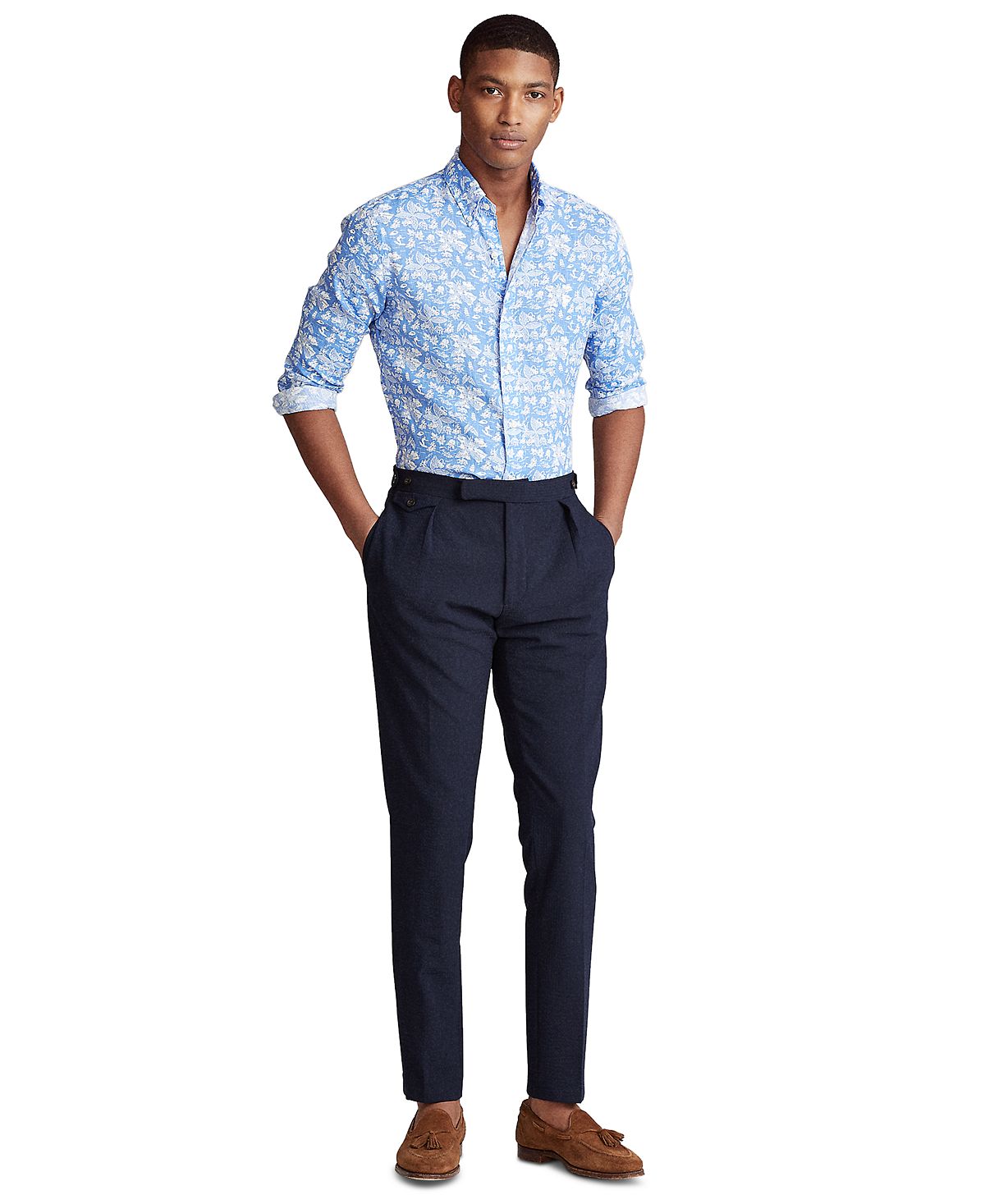Polo Ralph Lauren Classic-fit Tropical Linen Shirt Caribbean Excursion