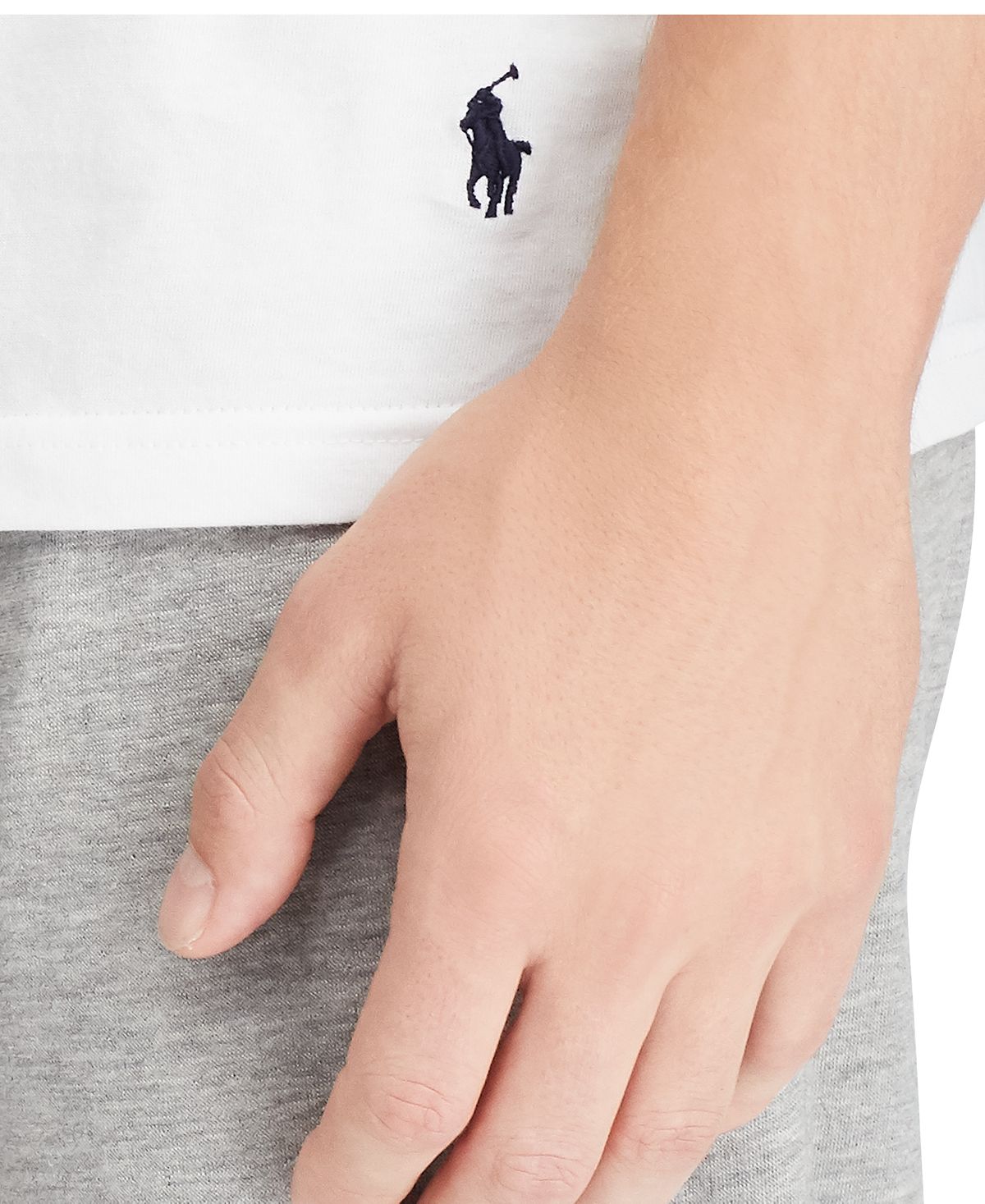 Polo Ralph Lauren Classic-fit V-neck Cotton T-shirt 3+1 Bonus Pack White