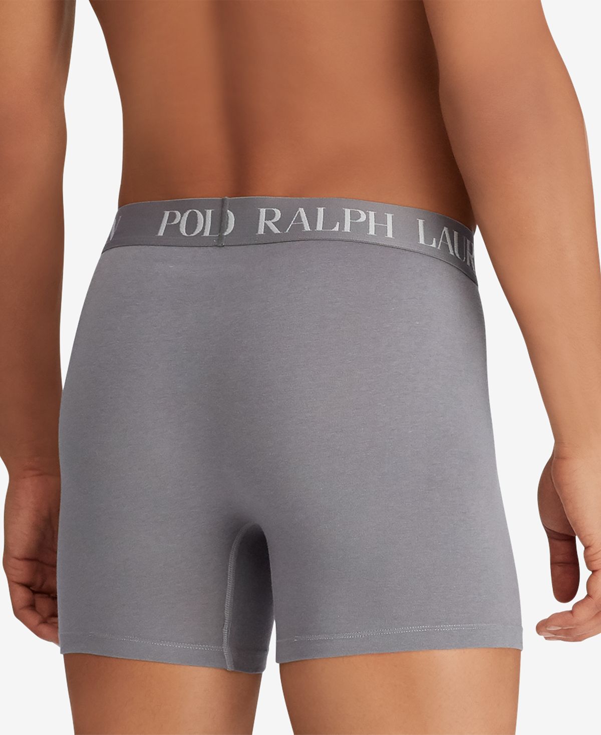 Polo Ralph Lauren Cotton/modal Blend Boxer Briefs 2-pk. Marine Grey/Polo Black