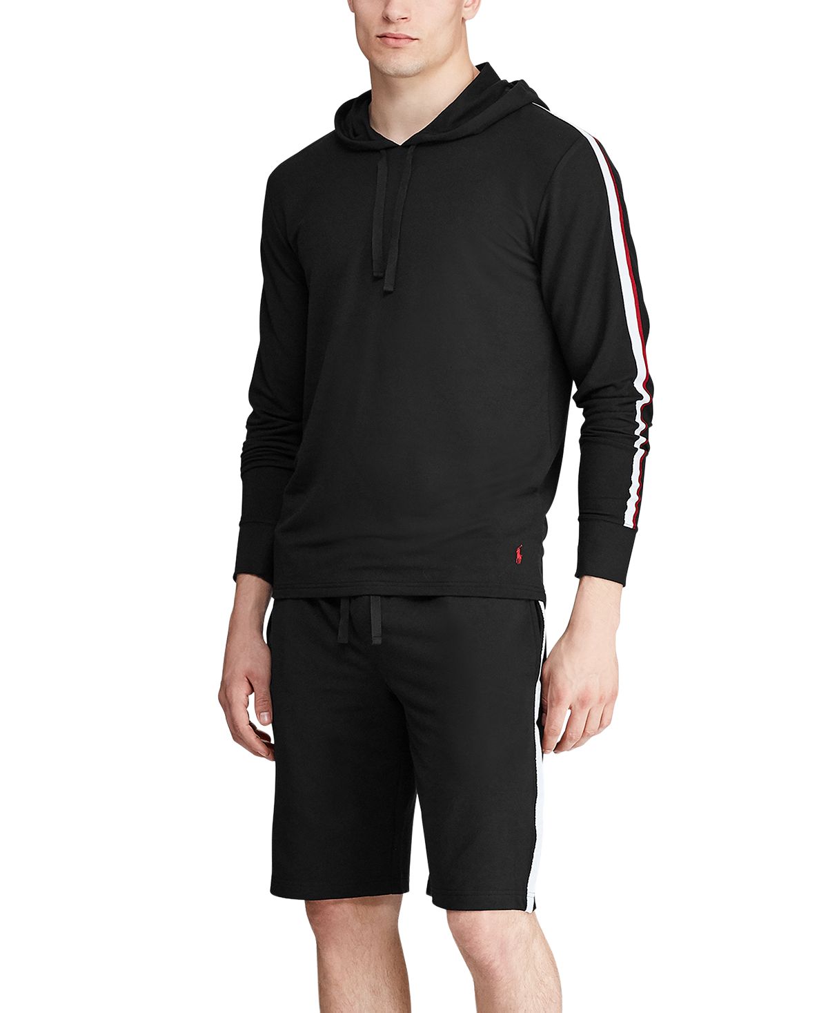 Polo Ralph Lauren Mini-terry Pajama Hoodie Black