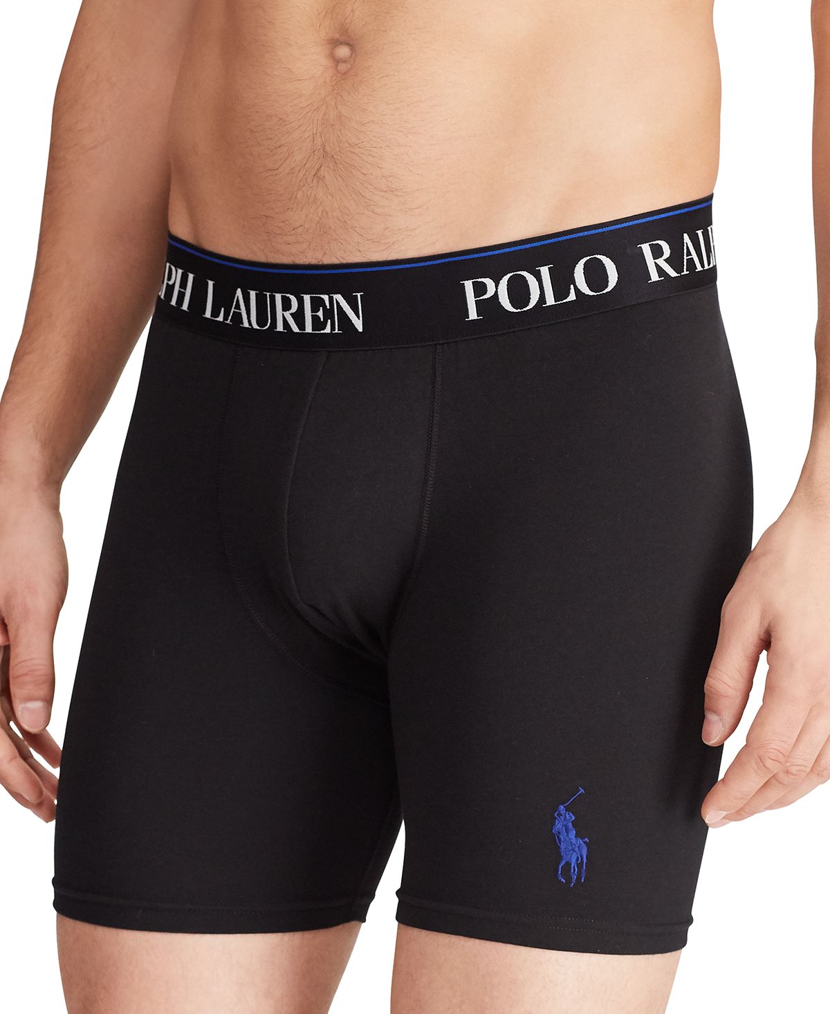 Polo Ralph Lauren Stretch Jersey Boxer Briefs Polo Black
