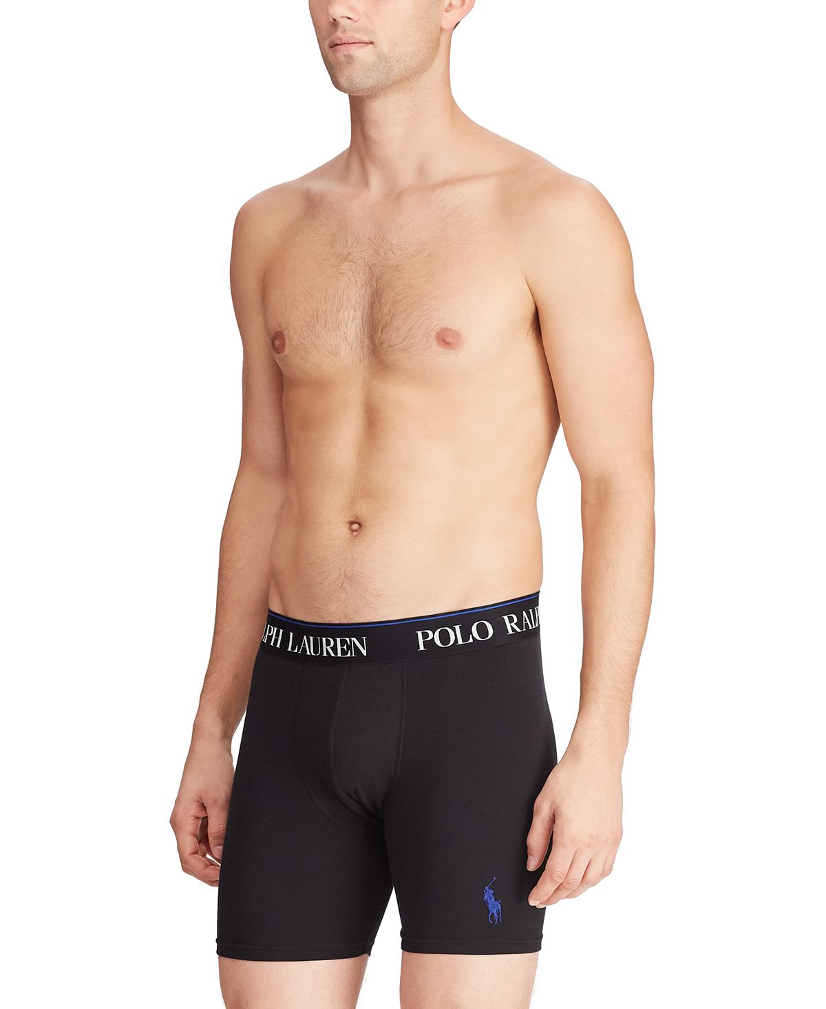 Polo Ralph Lauren Stretch Jersey Boxer Briefs Polo Black