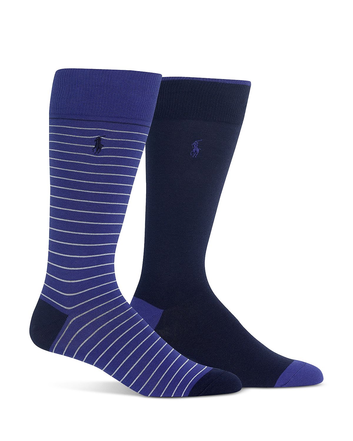 Polo Ralph Lauren Thin Stripe Socks Pack Of 2 Navy